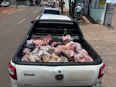 Imagem da notícia Vigilância Sanitária apreende 760kg de carne imprópria em distrito de Paraíso das Águas